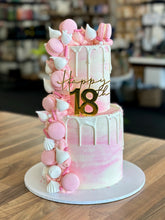 Load image into Gallery viewer, Two Tier Waterfall Drip Cake