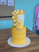 Load image into Gallery viewer, Two tier Textured and Waterfall Cake