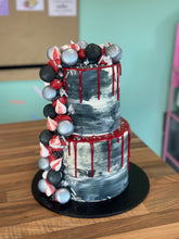 Load image into Gallery viewer, Two Tier Waterfall Drip Cake