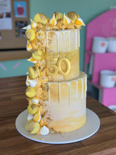 Load image into Gallery viewer, Two Tier Waterfall Drip Cake
