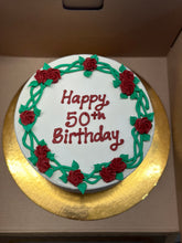 Load image into Gallery viewer, Tiny Rose Garland Cake