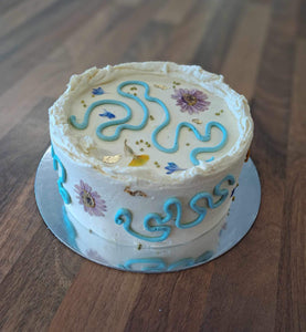 Squiggle Flower Cabinet Cake