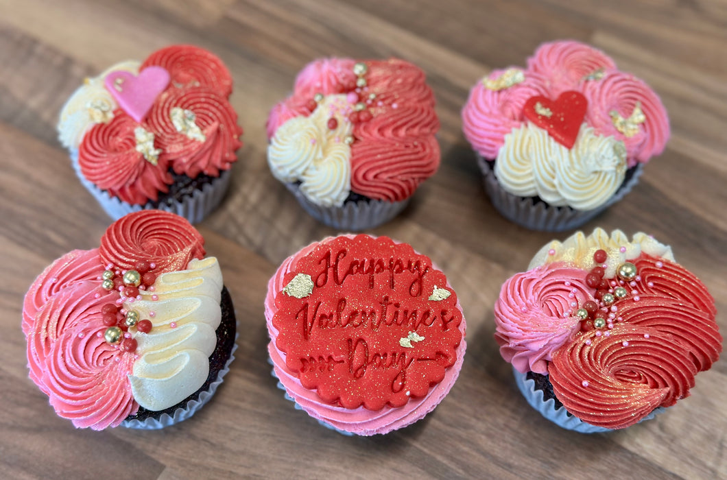 6 pack Cupcakes - Valentines Day