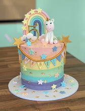 Load image into Gallery viewer, Pastel Unicorn Rainbow Cake
