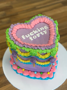 Heart Shaped Lambeth Cake