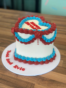 Heart Shaped Lambeth Cake