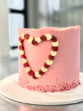 Load image into Gallery viewer, Valentines Heart Rose Cake
