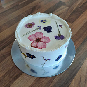 Pressed Floral Cabinet Cake