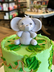 Elephant - Fondant Cake Topper