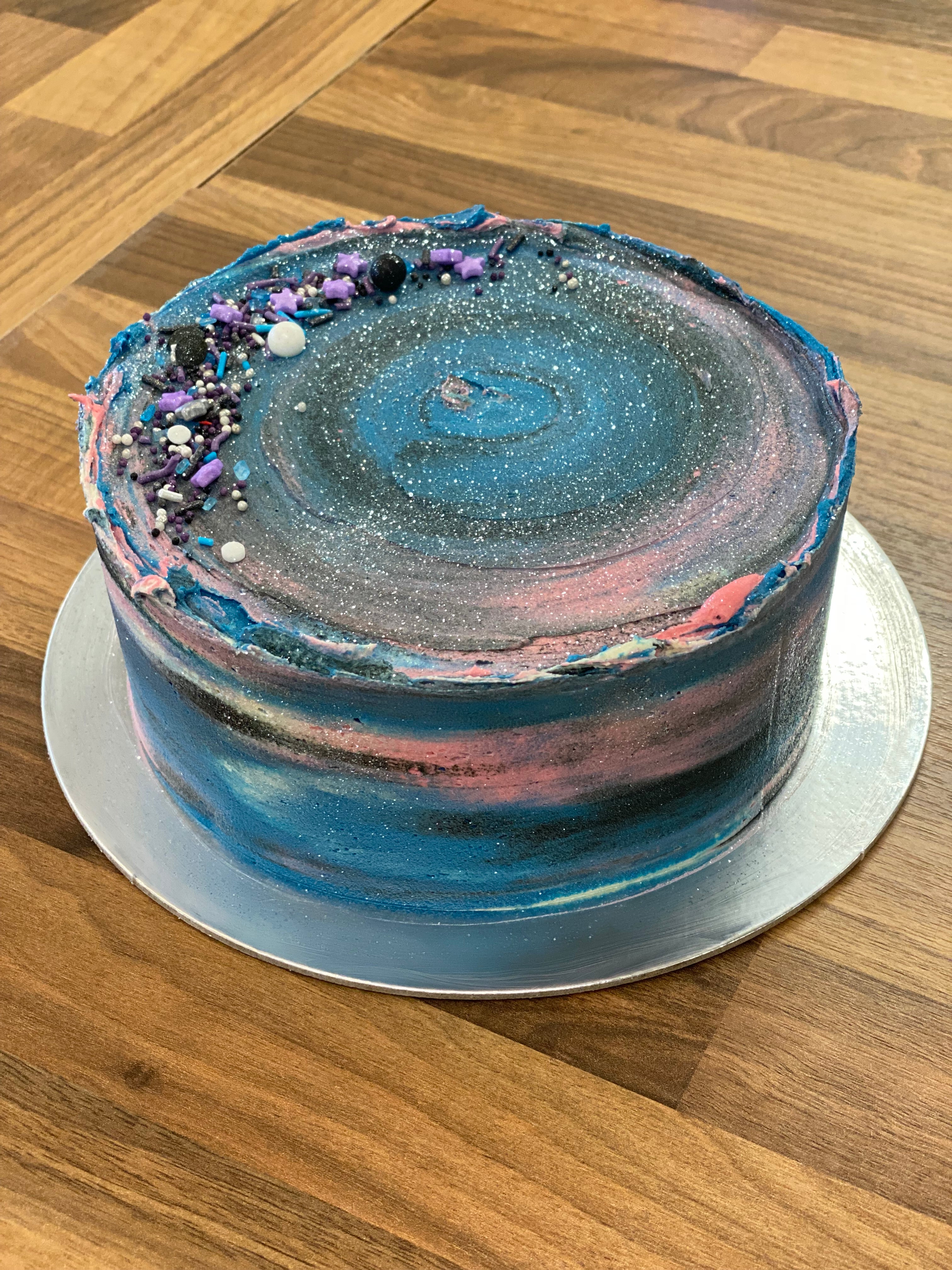 Galaxy Drip Cake – Cakery New Zealand